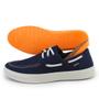 Imagem de Mocassim Dockside Masculino Lona Calce Facil Espumado Palmilha Gel Confortavel Solado Resistente