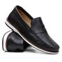 Imagem de Mocassim Dockside Masculino Sapato Oxford Couro Confortável