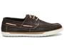 Imagem de Mocassim Drive Masculino Dockside De Couro Com Cadarço G110
