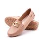 Imagem de Mocassim Feminino em Couro Bison Rosado - 3608BR