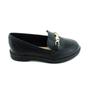 Imagem de Mocassim Feminino Moleca 5666.109 - Preto e Dourado