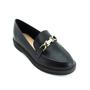 Imagem de Mocassim Feminino Moleca 5666.109 - Preto e Dourado