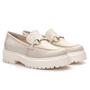 Imagem de Mocassim Feminino Off White Tratorado Em Couro 0438