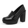 Imagem de Mocassim Feminino Oxford Salto Alto Preto