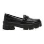 Imagem de Mocassim Feminino Tratorado Preto Oxford Blogueira 4003 DB