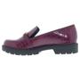 Imagem de Mocassim Loafer Feminino Texturizado Vinho Beira Rio 4283.104