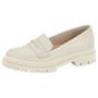 Imagem de Mocassim Loafer Tratorado Napa Branco Off Moleca 5775.105