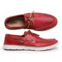 Imagem de Mocassim Masculino Dockside Top Sider em Couro Polo Urban Vermelho