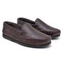 Imagem de Mocassim Masculino Em Couro Slip On Sapatilha Masculina Texturizada Casual Design Clássico Leve