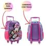 Imagem de Mochila 14 Polegadas Infantil Rodinha Escolar Minnie Disney