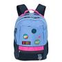 Imagem de Mochila 2 Compartimentos Paul Frank Casual Patches - Azul