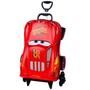 Imagem de Mochila 3D De Rodinhas Infantil Cars Mcqueen Vermelha