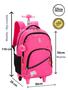 Imagem de Mochila Barbie com Rodas e Lancheira Térmica Arco-íris
