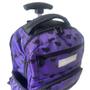 Imagem de Mochila Bolsa De Rodinhas Feminina Escolar Coração Violeta