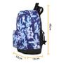 Imagem de Mochila Bolsa Escolar School Masculino - Feminino Básica Floral Azul Everbags