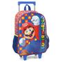 Imagem de Mochila Bolsa Escolar Super Mario Bros Azul de Rodinha