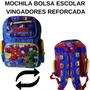 Imagem de Mochila Bolsa Escolar Vingadores Reforcada