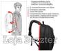 Imagem de Mochila Bolsa Executiva Preta Mas/Fem Notebook 16 pol