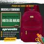 Imagem de Mochila Bolsa Feminina Juvenil Adulto Reforçada Resistente Trabalho Passeio Dia a Dia