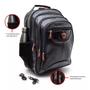 Imagem de Mochila bolsa masculina impermeável material sintético ecológico notebook reforçada resistente viagem executiva antifurto grande top 5 compartimentos