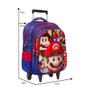 Imagem de Mochila Bolsa Rodinhas Masculina Super Mario 3D Led Barata