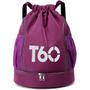 Imagem de Mochila Bolsa Saco com Cordão Esportiva Impermeável Anti roubo Academia Treino Passeio Multiuso