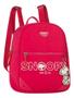 Imagem de Mochila Bolsa Snoopy Nylon Casual Feminina Com Chaveiro Pink