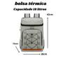 Imagem de Mochila Bolsa Térmica Grande Sacola Impermeável Cooler Bag