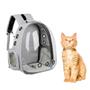 Imagem de Mochila bolsa Transporte Pet Gatos Visão Panorâmica Astronauta Acrílico