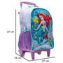 Imagem de Mochila c/ Rodas Pequena Sereia 14 Princesas Ariel R1