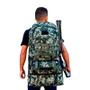 Imagem de Mochila Camuflada Militar: Ideal para Camping, Acampamento e Viagens com Resistência e Impermeabilidade de 50L em Verde Camuflado