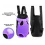 Imagem de Mochila Canguru Pet Cachorro Gato Animais Bolsa Transporte Viagem Passeio Caminhada AR Livre Resistente Confortavel Seguro