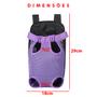 Imagem de Mochila Canguru Pet Cachorro Gato Animais Bolsa Transporte Viagem Passeio Caminhada AR Livre Resistente Confortavel Seguro