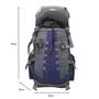 Imagem de Mochila Cargueira Para Trekking 60 Litros 6103 Cor:AZU