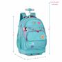 Imagem de Mochila Carrinho 18,5" Rebecca Bonbon Original Clio RB24592, Bolsa De Rodinhas Reforçada, Compartimento Notebook Tablet