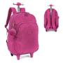 Imagem de Mochila Carrinho Crinkle Tactel C/Pompom Rosa Up4You Luxcel