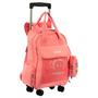 Imagem de Mochila Carrinho Externo 4 Rodas Paul Frank Casual - Coral