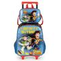 Imagem de Mochila Carrinho Meninos Infantil Azul Toy Story e Lancheira