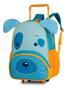 Imagem de Mochila Carrinho Rodinhas Infantil Clio Pets Bichinhos Zoo Escolar