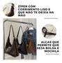 Imagem de Mochila Casual Dia a Dia Vintage Feminina Executiva Trabalho Bolsa Tendencia