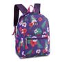 Imagem de Mochila Clio Cross Costas com Estojo Estampa Floral Juvenil