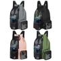 Imagem de Mochila com cordão de malha com bolso molhado, Mochila de praia leve, Ginásio e Workout Gear
