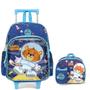 Imagem de Mochila Com Rodas E Lancheira Luxcel Up4You Petit Astronauta