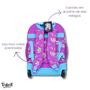 Imagem de Mochila com Rodas Rabisk Teen Unicórnio RKU5002C Cor: Lilás