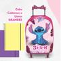 Imagem de Mochila Com Rodinha Escolar Stich 03 peças com Lancheira e Estojo