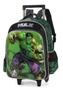 Imagem de Mochila com Rodinhas e Alças Hulk Avengers Preto - Luxcel