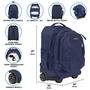 Imagem de Mochila com rodinhas JanSport Driver, bolsa de viagem de 8 rodas preta