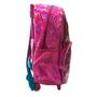 Imagem de Mochila com rodinhas refletiva rosa Up4You da Luxcel - 6931759256698