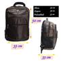 Imagem de Mochila com Trava Anti Furto Notebook Viagem Passeio Trabalho com Bolsos Reforcada 