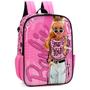 Imagem de Mochila Costa Infantil Escolar Menina Juvenil Barbie Fashion London Rosa